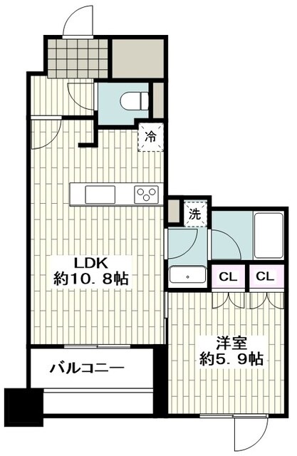 セルアージュ横濱関内エリーゼの物件間取画像