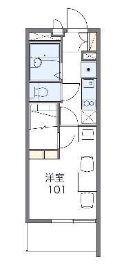 レオパレスシャルマンIIの物件間取画像