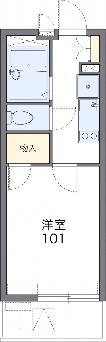 レオパレス横浜堀ノ内の物件間取画像