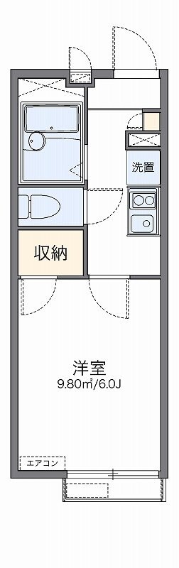 レオパレス栗木コーポの物件間取画像