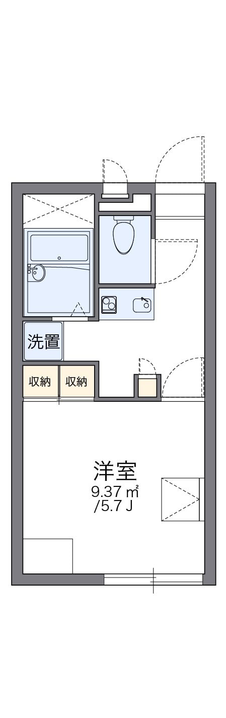 レオパレス第３ヴェルメゾンの物件間取画像