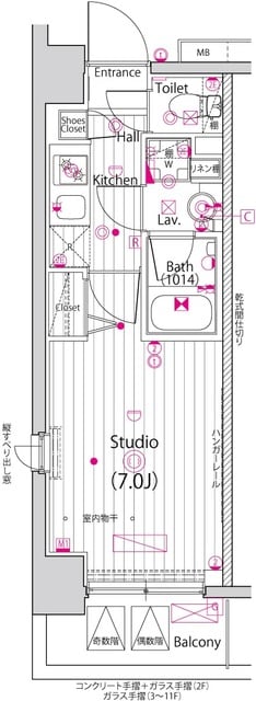 ガーラ・プライム横濱関内の物件間取画像