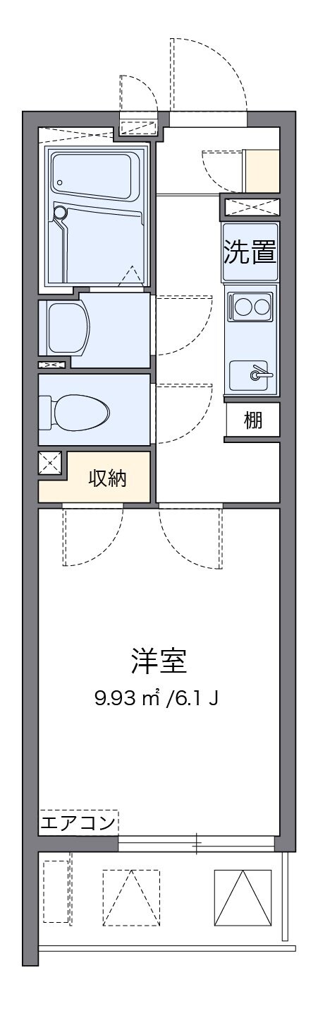 クレイノシャトレー栗木の物件間取画像