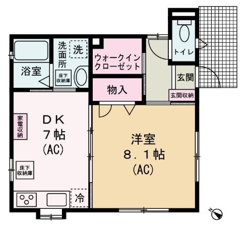 ハニーテラスの物件間取画像