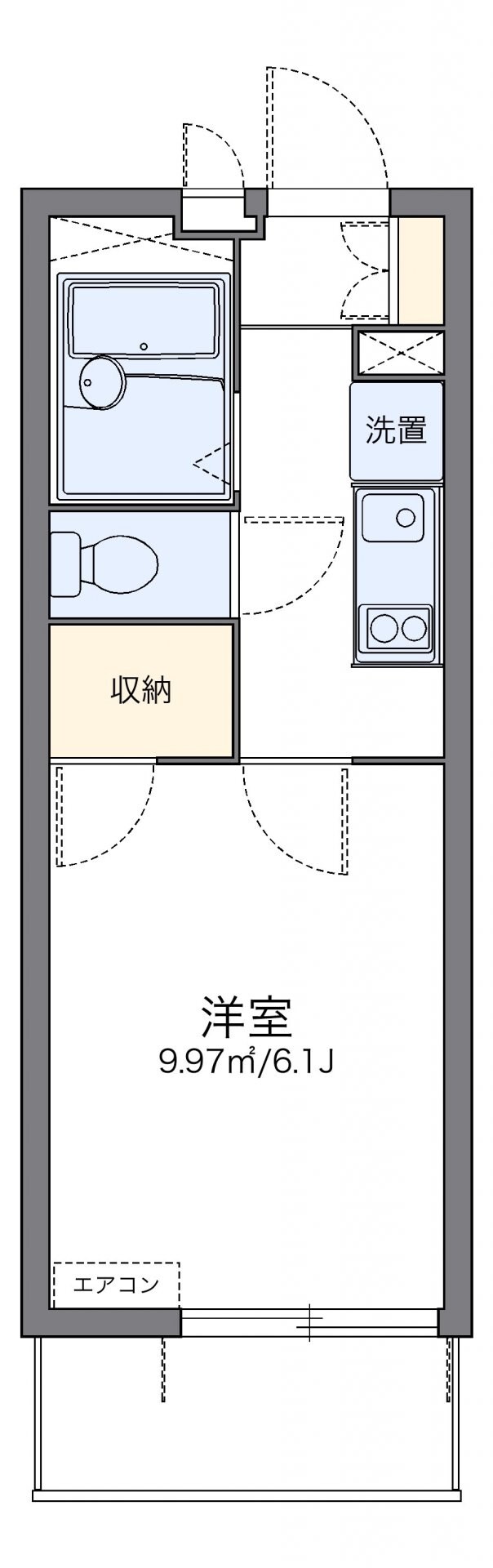 レオパレス横浜堀ノ内の物件間取画像