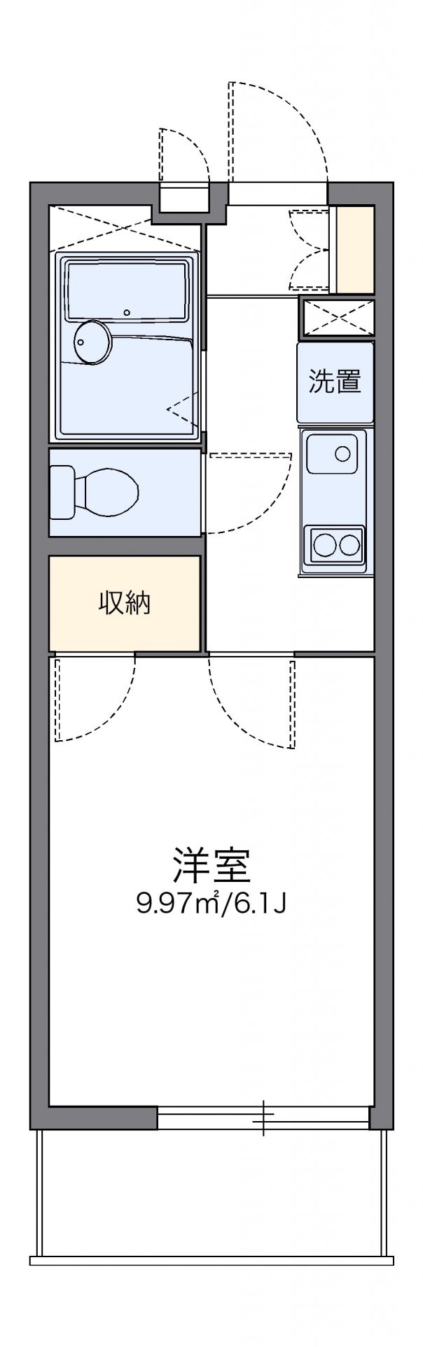 レオパレス純IVの物件間取画像