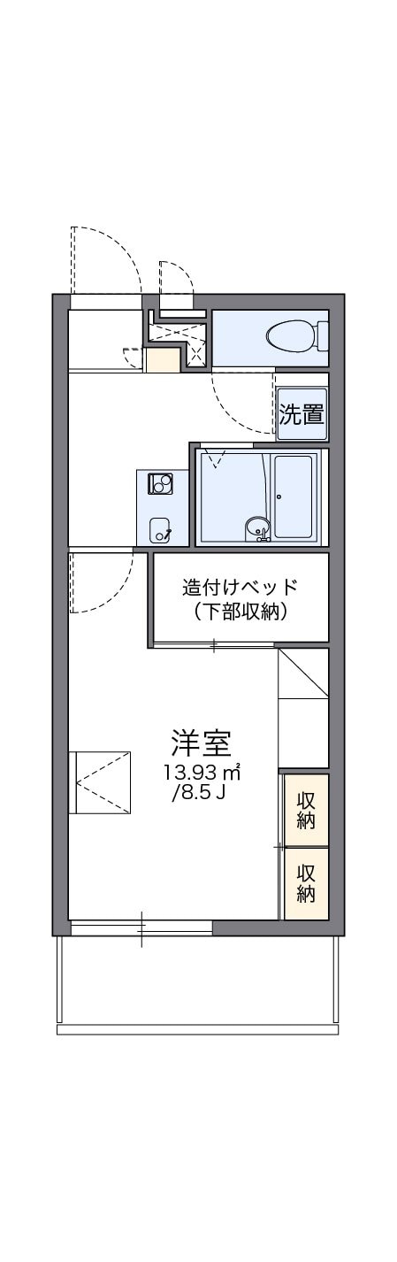 レオパレス日野ＯＧＭIIIの物件間取画像