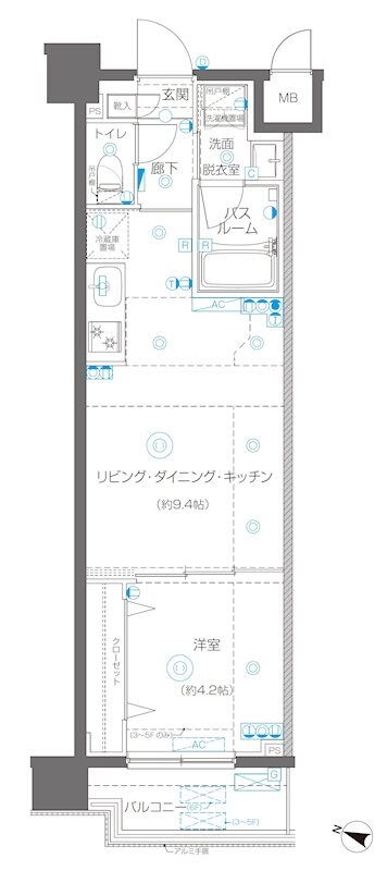 AELL横浜吉野町の物件間取画像