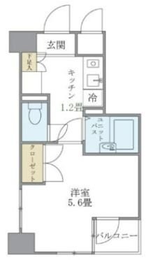 ＫＤＸレジデンス横浜関内の物件間取画像