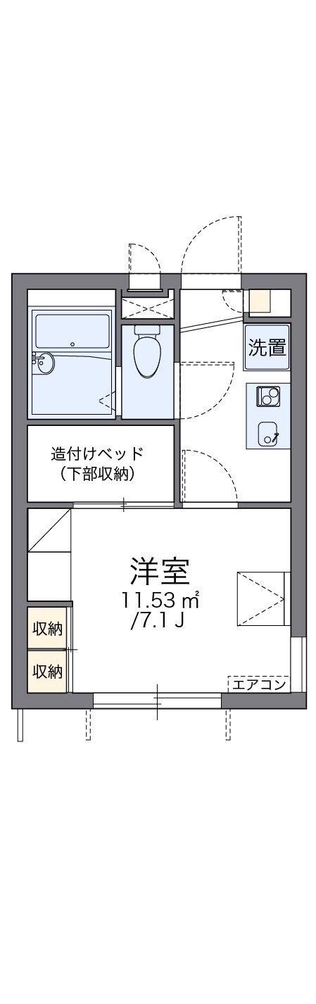 レオパレスピノの物件間取画像