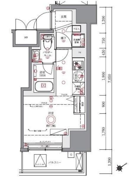 ＡＺＥＳＴ横濱吉野町の物件間取画像