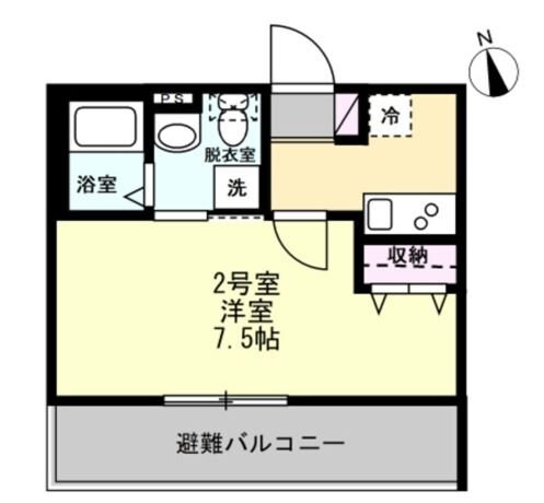 ベイルーム横須賀三春町の物件間取画像