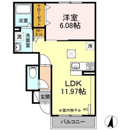 クロノスコートIIの物件間取画像