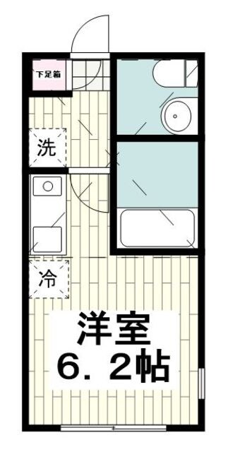 ハーミットクラブハウス新杉田Ｂ棟の物件間取画像