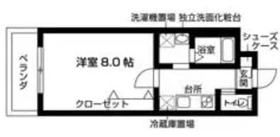 プライムビレッジWEST棟の物件間取画像