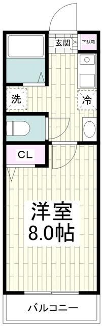 レミオ二俣川の物件間取画像