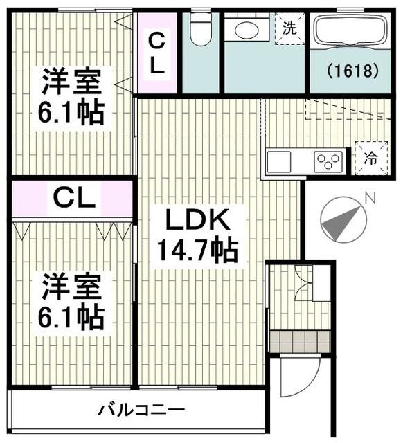 アムール桜の物件間取画像