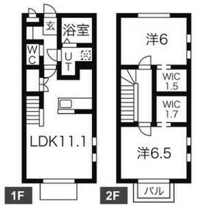 シャルマンA棟の物件間取画像