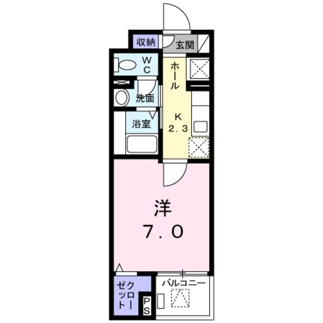 アムール鶴間の物件間取画像