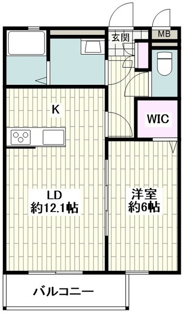 クレール虹の物件間取画像