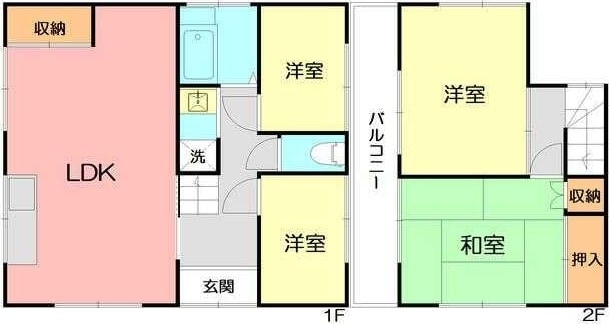 大庭貸家の物件間取画像