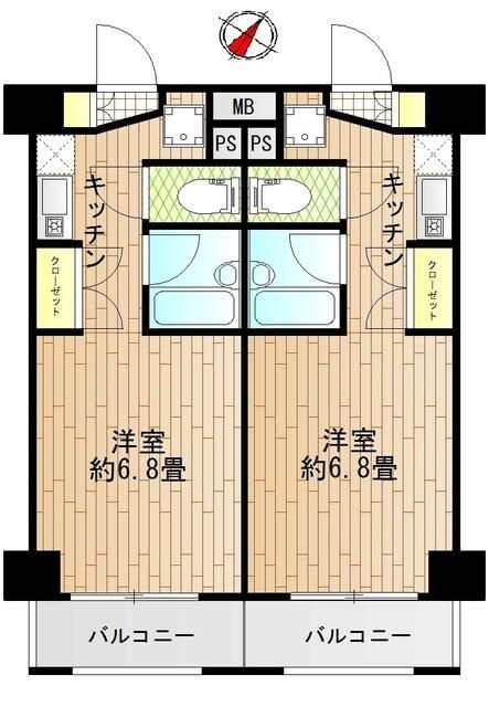 エクセラ大船の物件間取画像