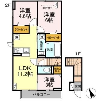 ジェルベーラの物件間取画像