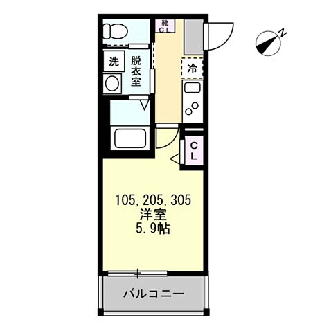 フォレストテラス鵠沼海岸の物件間取画像