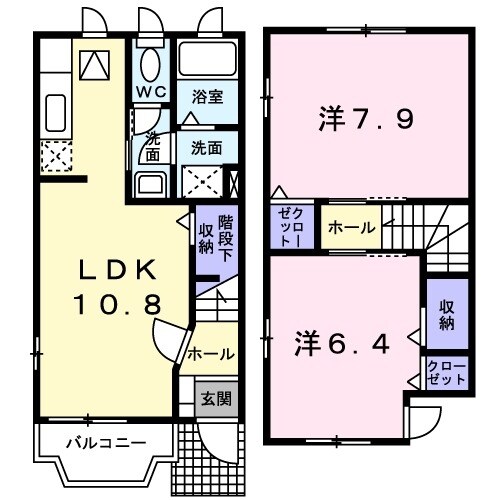 プリムヴェ－ルの物件間取画像