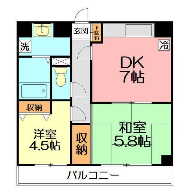 アルマーレ平塚の物件間取画像