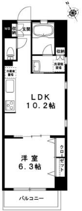 グランデュールIII江ノ島の物件間取画像