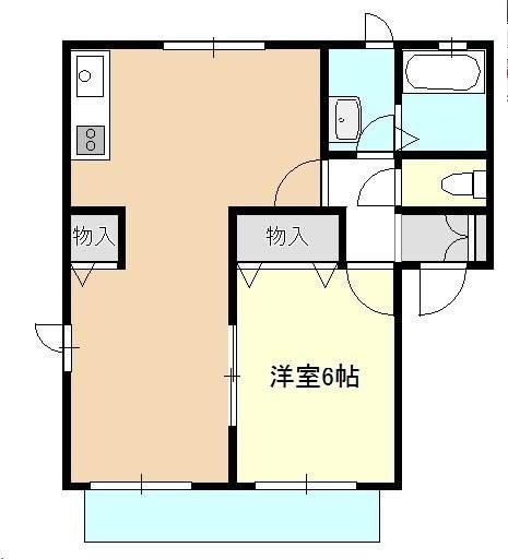 スカイヒルズＡの物件間取画像