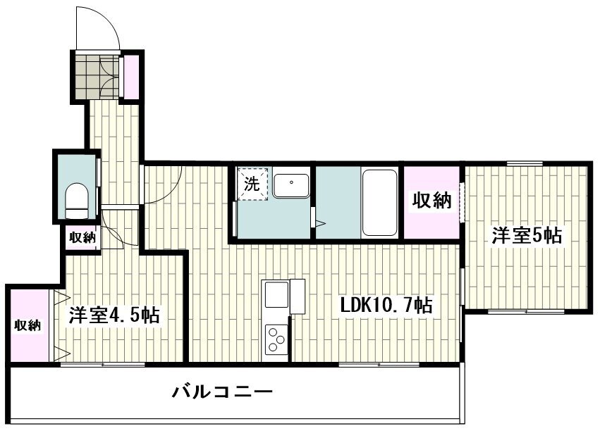 サニーヒルズ戸塚Bの物件間取画像