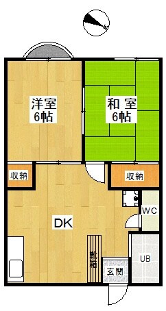 ビューハイツ榊原　B棟の物件間取画像