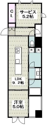 プレミアムフラット横濱紅葉坂の物件間取画像