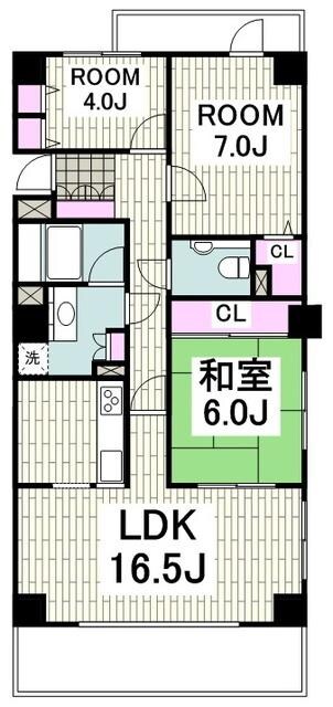 磯子台スカイマンションの物件間取画像