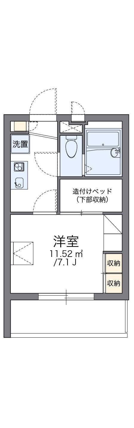 レオパレスクレメントの物件間取画像