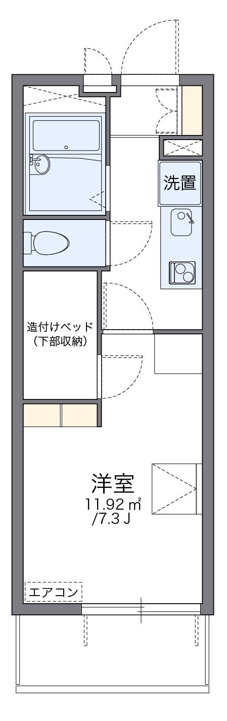 レオパレス池上新町の物件間取画像