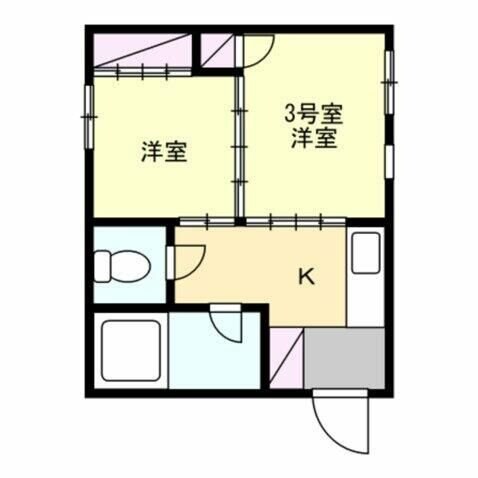 南加瀬マンションの物件間取画像