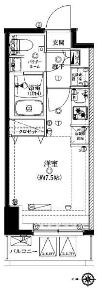 ＡＲＴＥＳＳＩＭＯ　ＧＲＥＡＳの物件間取画像