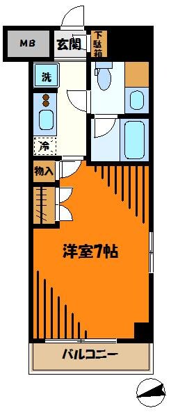 パークキューブ武蔵小杉の物件間取画像