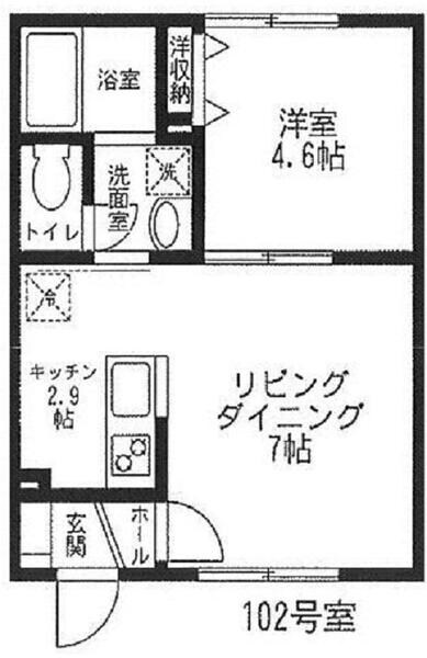 アクアハイツの物件間取画像