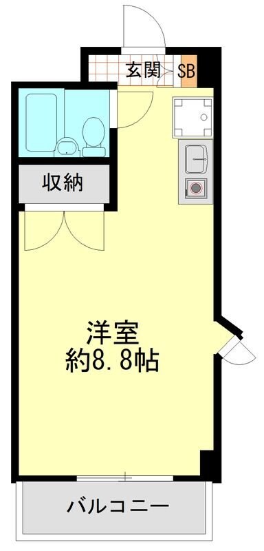 スカイコート生麦の物件間取画像