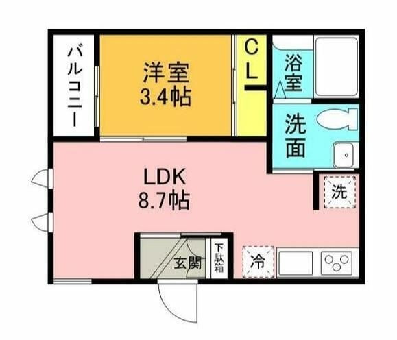 カメリア生麦の物件間取画像