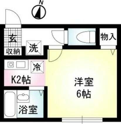 テオリア中條の物件間取画像