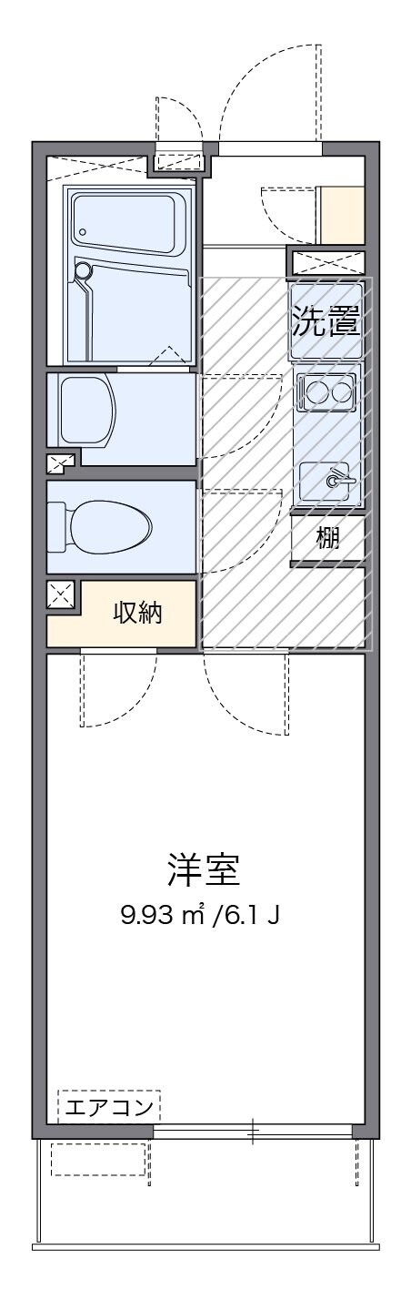 レオネクストパークサイド伊勢町の物件間取画像