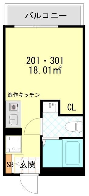 （仮）川崎区日ノ出１丁目新築ＡＰの物件間取画像