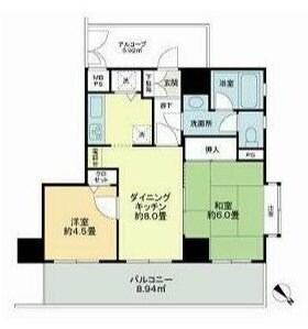 ライオンズマンション鶴見本町通りの物件間取画像