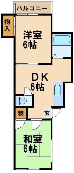 ＫＭアパートメントの物件間取画像