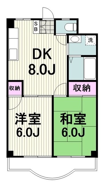 プロムナード白山の物件間取画像